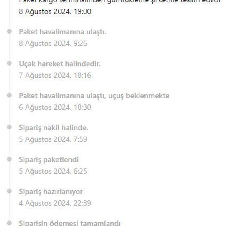 Temu, MNG Kargo, In Transit Süreci Kargo Bekletiliyor, Güncellememe