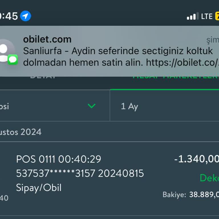 Obilet Bilet Onaylanmadı Ve Param Çekildi