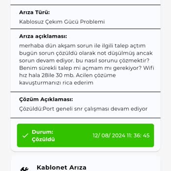 TÜRKSAT Kablo Net İnternet Problemi