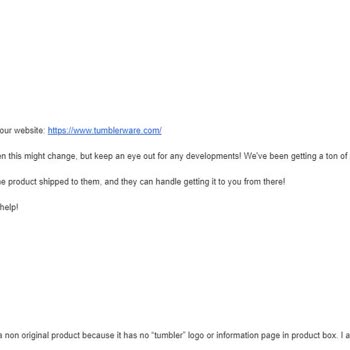 Tumblertr.com Sitesinde Ürünlerin Orijinal Ürünmüş Gibi Satılması