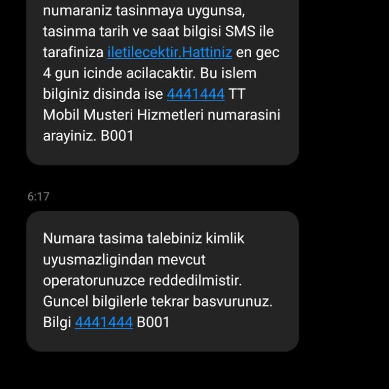 Türk Telekom Hat Taşıma İşleminde Kimlik Uyuşmazlığı Sorunu