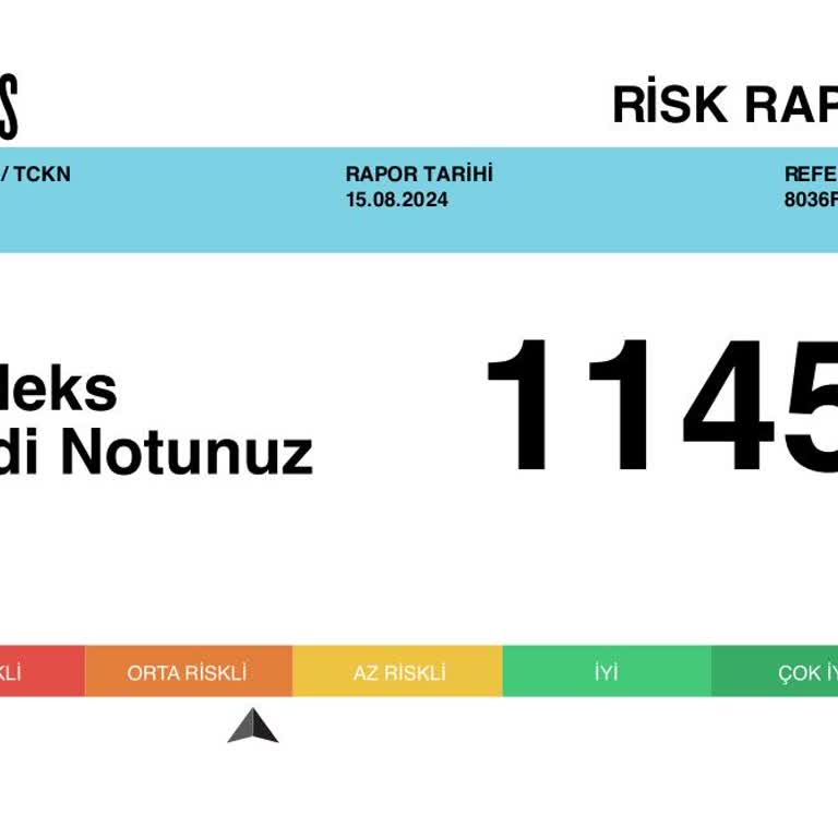 Findeks Kredi Risk Grubu Güncellenmesi Hakkında
