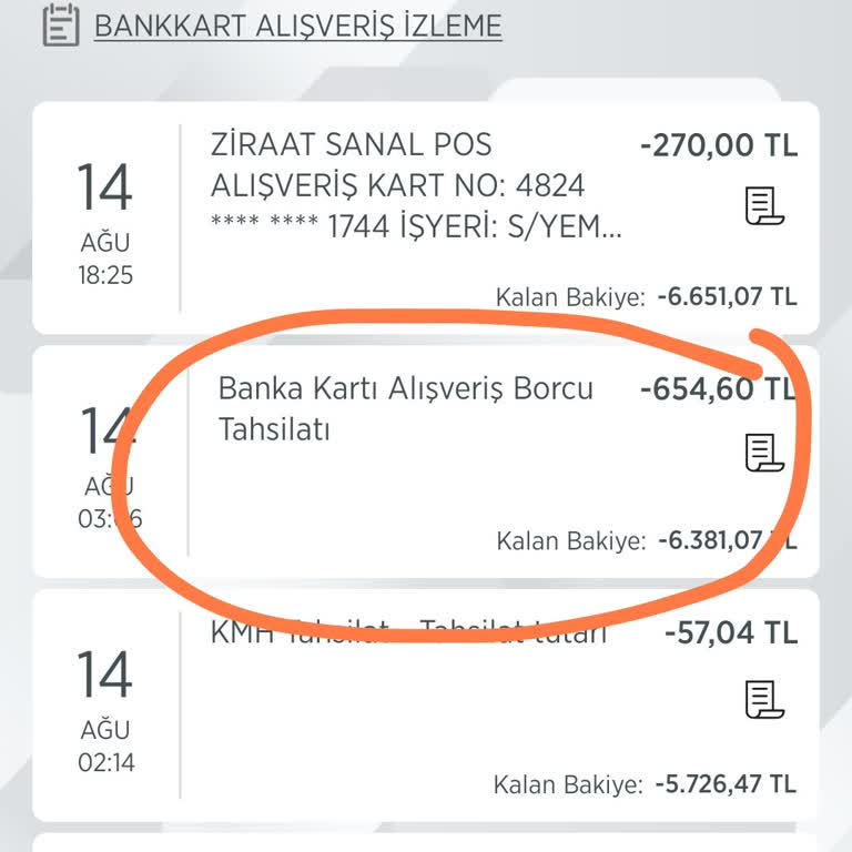 Ziraat Bankası Kart Borcu Tahsilatı