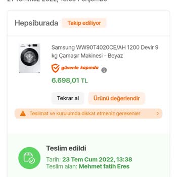 Samsung Çamaşır Makinesi Aldım Rezil Oldum Abi