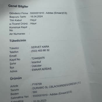 Adidas Ayakkabı 1 Yıl Olmadan Paramparça Oldu
