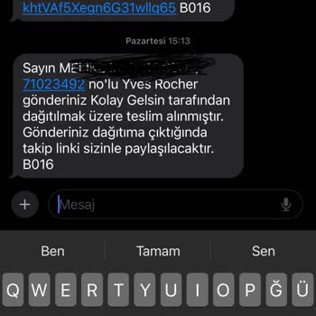 Kolay Gelsin Kargo Şirketi Ve Yves Rocher