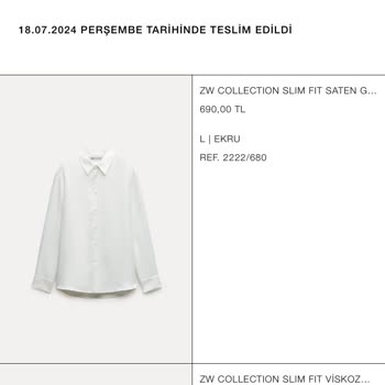 Zara Ücret İadem Yapılmıyor