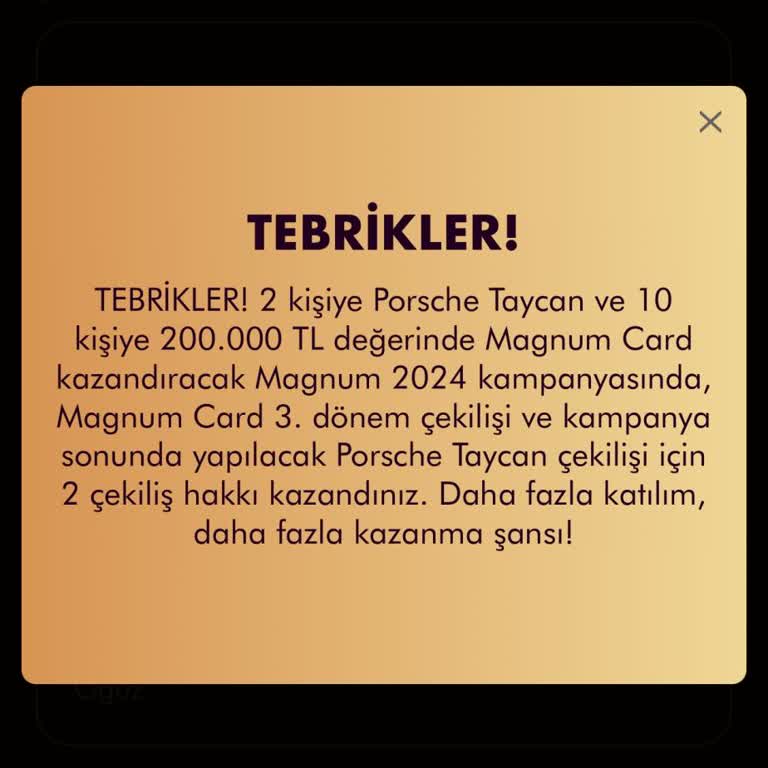 Magnum Çekiliş Sıra Numarası Verilmedi