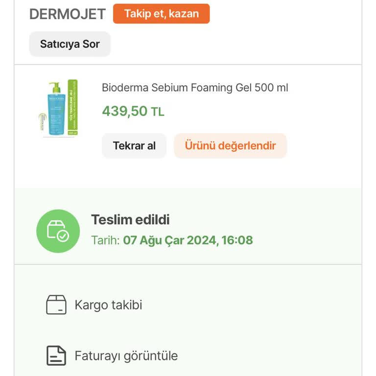 Bioderma Sebium Foaming Gel Sivilce Yaptı