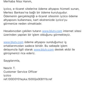Blue TV Tarafından Param Çekildi