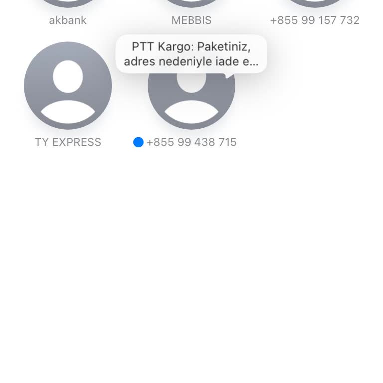 E-ticaret Marka Taklidiyle Dolandırıcılık + 855 İle Başlayan Numaralardan Gelen SMS Ler