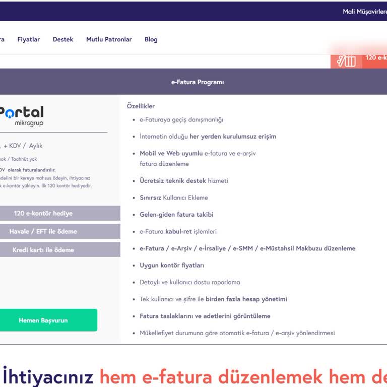 E-SMM Paketi İçin Hediye E-Kontör Sorunu