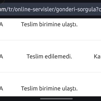 Valmenti İade Kargom Yurtiçi Kargo Şubesinde Kaldı