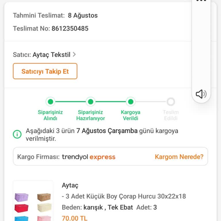 Trendyol Kargo Teslimi Almadım