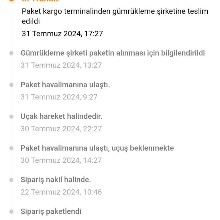 MNG Kargo Temu Siparişimi 31 Temmuzdan Beri Bekletiyor