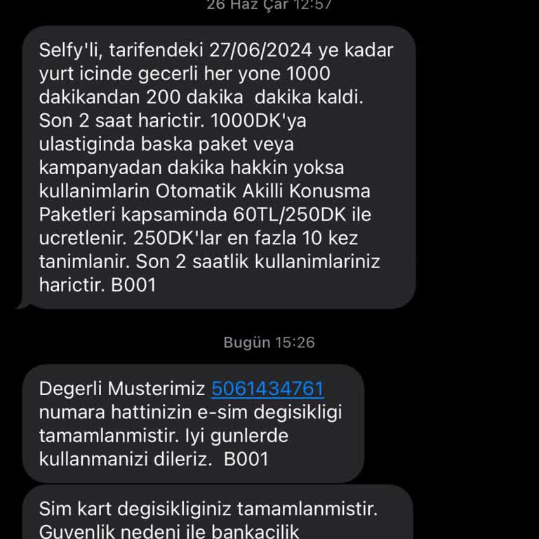Türk Telekom İzinsiz E Sim E Geçiş