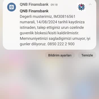 QNB Finansbank Kredi Kartı İşlemlerinde Güvenlik Sorunu Yaşadım