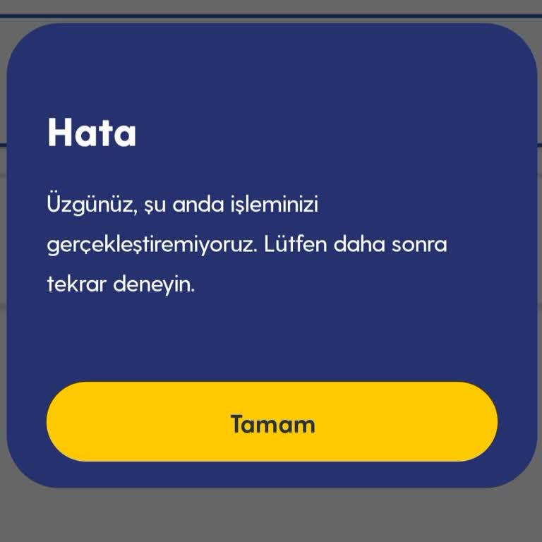 Turkcell Uygulamasında Sürekli Hata ve Mağduriyet