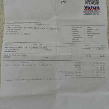 Samsung A54 Telefon Garanti Kapsamında Değişim Yapılması