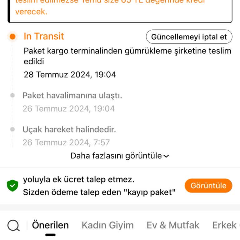 Temu İn Transit Süreci Ve MNG Kargo Hak.
