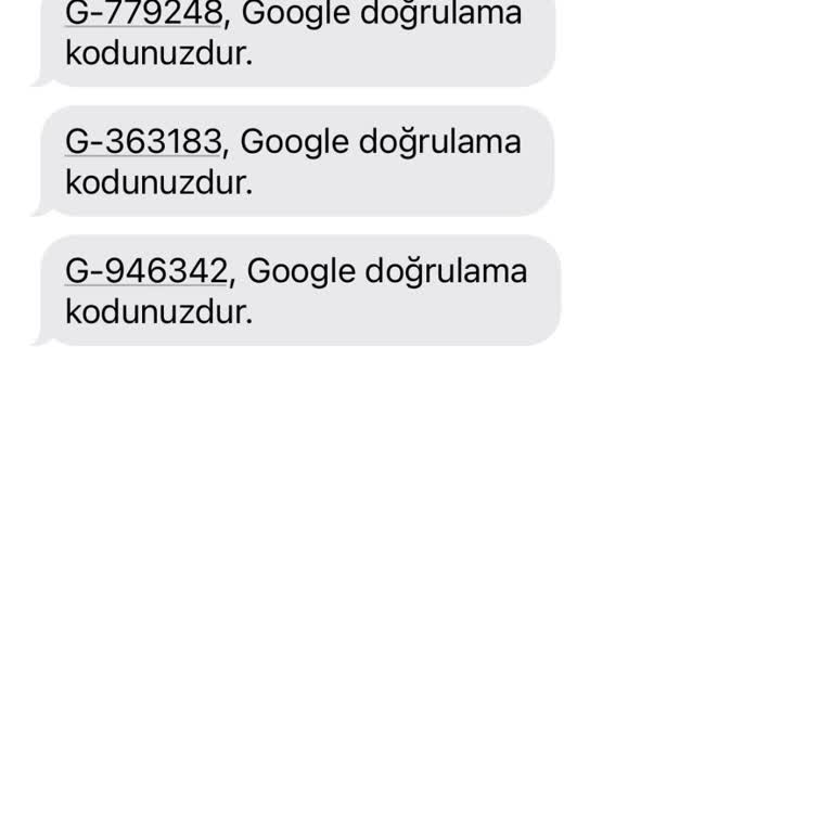 Google Doğrulama Kodu