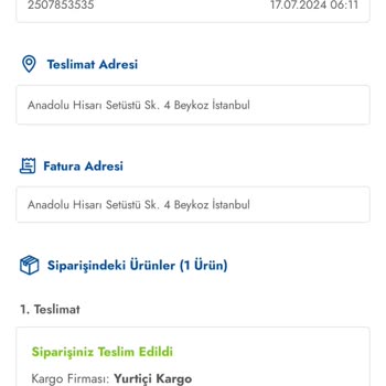 Cepte Şok Uygulamasında Teslimat Sorunu Yaşıyorum
