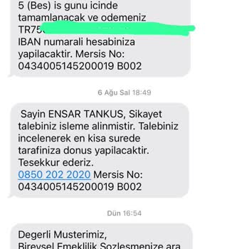 Türkiye Hayat Emeklilik BES İptal İşlemlerinin Gerçekleşmemesi