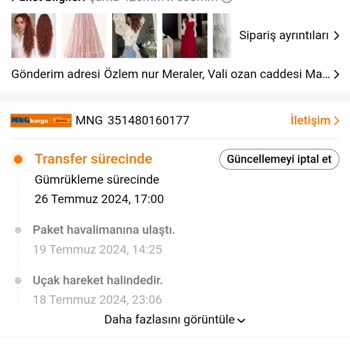 Siparişimi Gumrukte Bekleten MNG Kargo Şirketinden Şikayetçiyim
