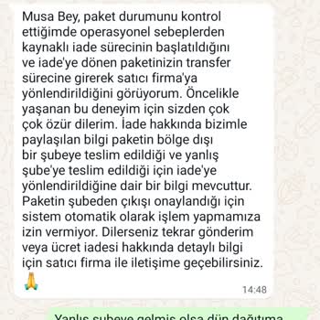 Hepsijet Kargosunun İlgisizliği Bilgisizliği Kargoyu Teslim Edememesi