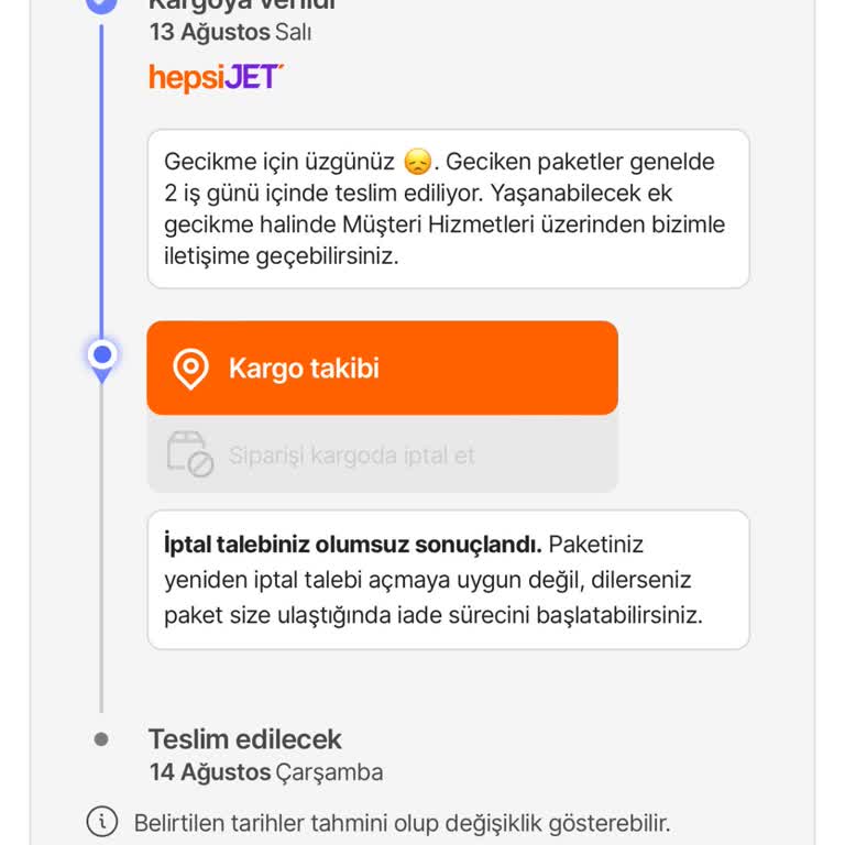 Hepsiburada Ürün Hem Kargolanmıyor Hem De Para İade Edilmiyor!