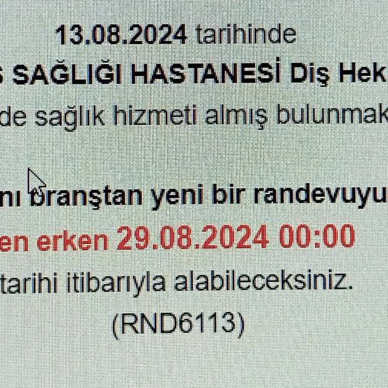 Sağlık Bakanlığı MHRS Nin 15 Gün Saçmalığı