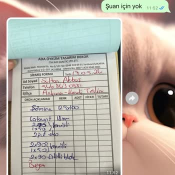 Öyküm Tasarım Dekor (Sakarya) Öyküm Tasarım Dekor Sakarya Üretici Firma Şikayet Var