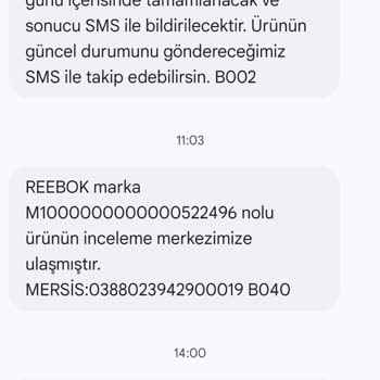 FLO Ayakkabı (FLO) Reebook Ayakkabıda Yaşadığım Problemler