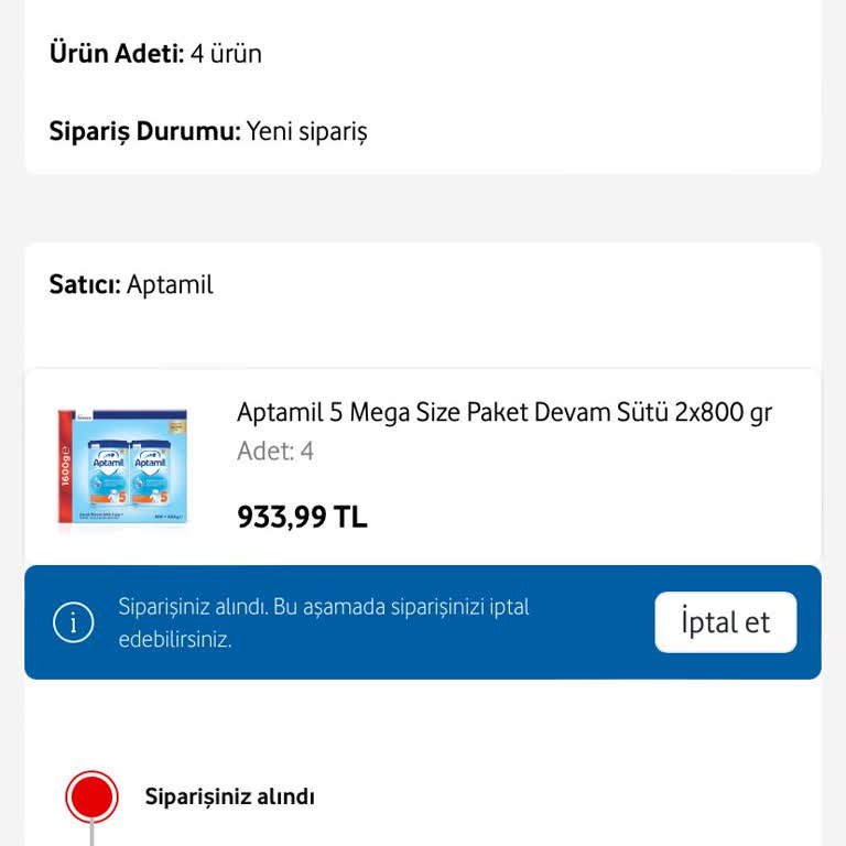 Vodafone Her Şey Yanımda Bir Aydır Siparişimi Göndermiyor