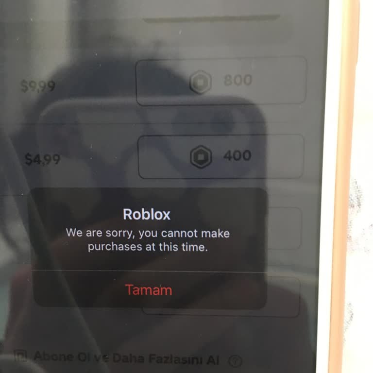 Robux Satın Alamıyorum