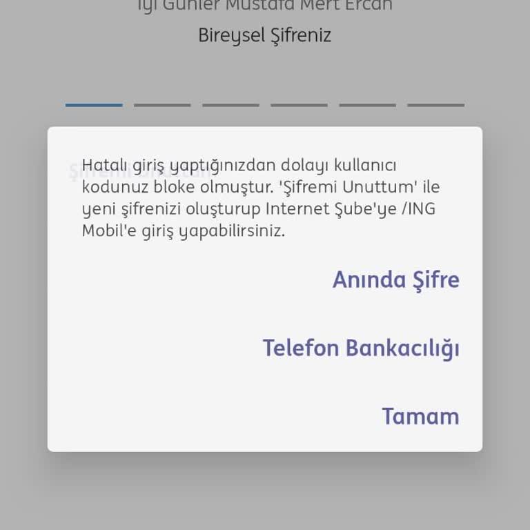 ING'den Kullanıcıyı Kahreden Mobil Şifre Değiştirme Serüveni