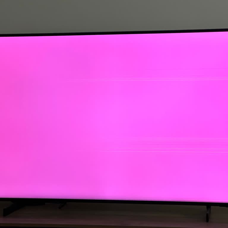 Samsung TV De Yatay Çizgi Sorunu