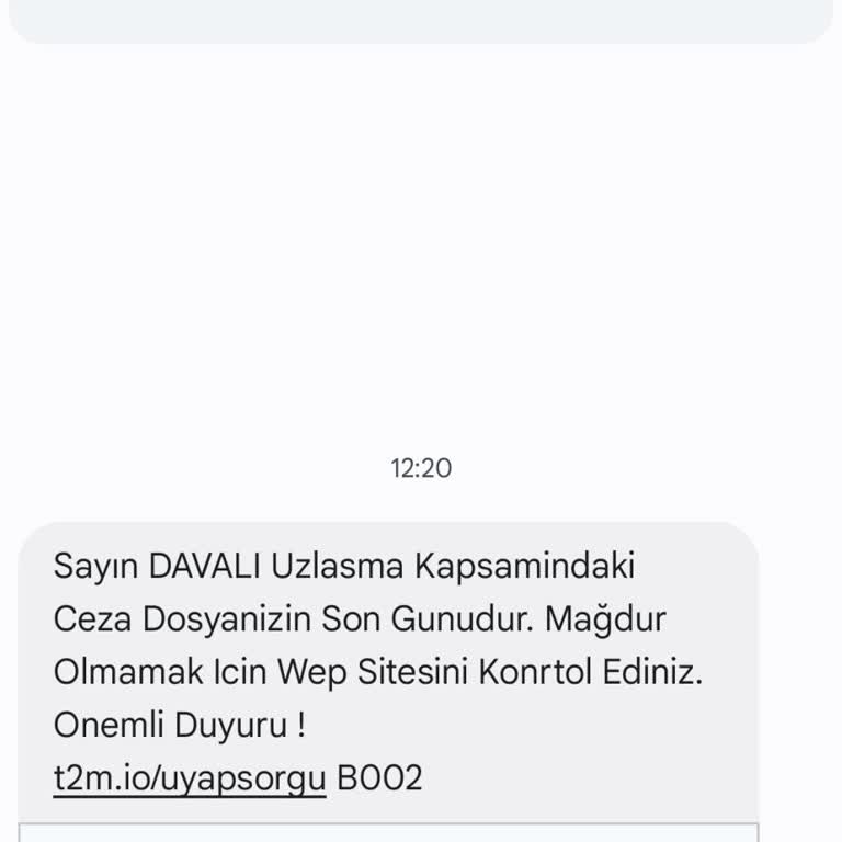 Cloud E Tıc (SMS) Yanıltıcılık Amaçlı Mesaj!