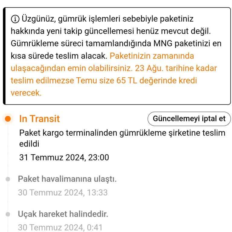 MNG Kargo Temu Gönderilerini Bekletiyor 16 Gündür Gümrüklemede