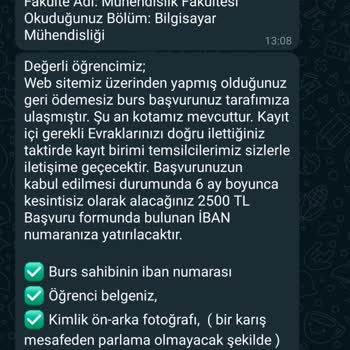 Öğrenciler Birliği Derneği : Burs Başvurusu
