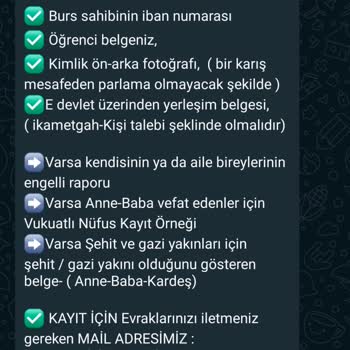 Öğrenciler Birliği Derneği : Burs Başvurusu