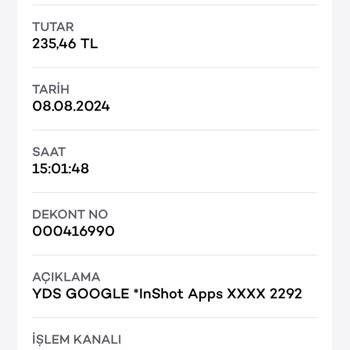 Google Param İzinsiz Çekilmiş!