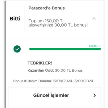 Garanti BBVA Garanti Bonus Yüklemiyor