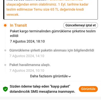 MNG Kargo Temu Siparişi Gümrükte Bekliyor