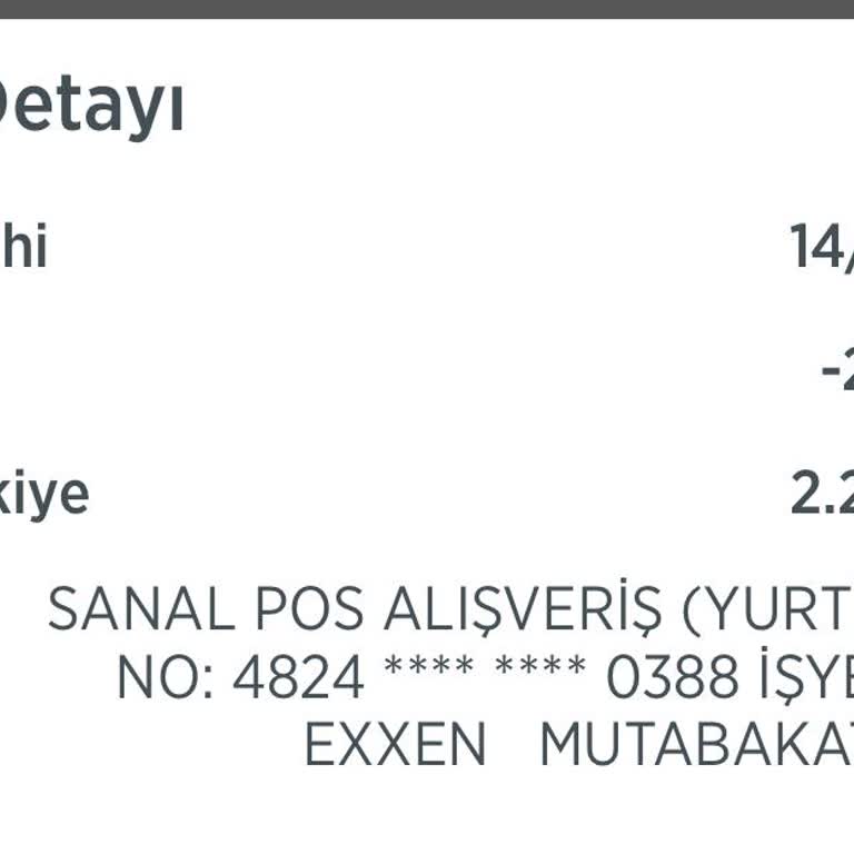 Exxen Para Kesilmesi Ücret İadesi İstiyorum