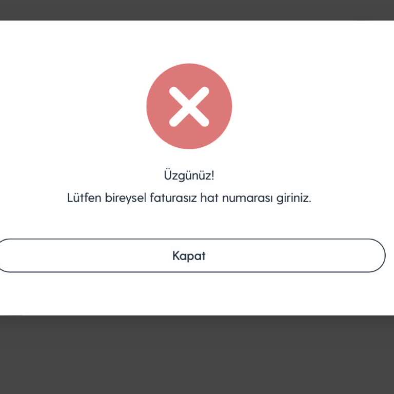 Turkcell Faturasız Hat TL Yükleme Sorunu
