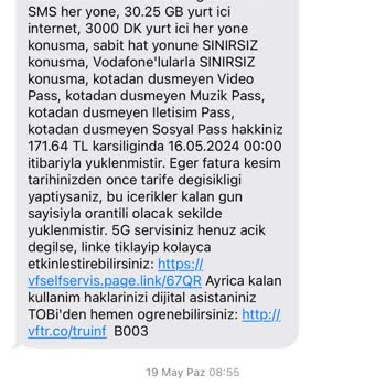 Vodafone Net Vodafone Fatura Ve Müşteri Hizmetleri Şikayeti
