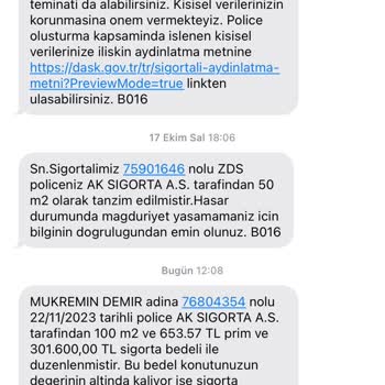 Aksigorta Telefon Numaram İzinsiz Kullanılıyor!