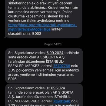 Aksigorta Telefon Numaram İzinsiz Kullanılıyor!