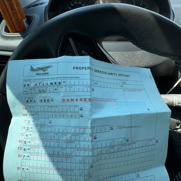 Samsun Çarşamba Havalimanı Bagaj Kaybı Ve Müşteri Hizmetleri Sorunu